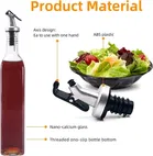 Afast 500ml Glass Oil Dispenser Bottle for Kitchen-Pack of 2