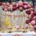 4th Happy Birthday Balloon Decoration Kit, Multicolor, Pack Of 68