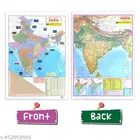 India Map & World Map, Set of 2