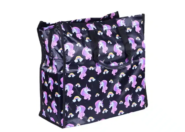 Canvas Vegetable Shopping Bag (Black)