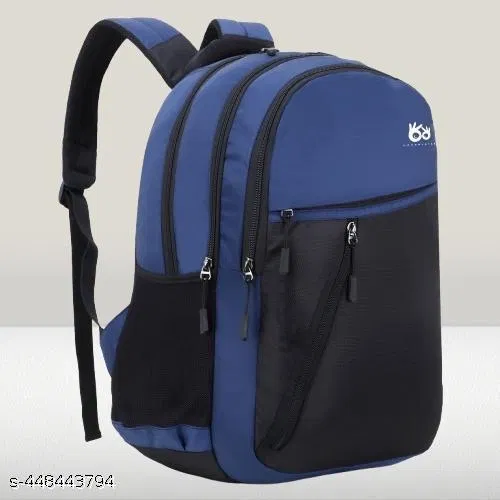 Polyester Backpack for Men & Women, Blue