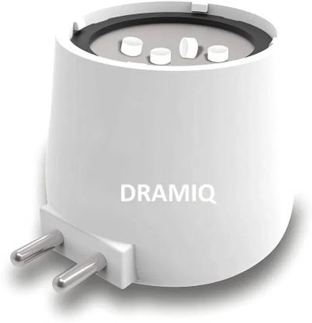 Dramiq Camphor Diffuser/Kapoor Dani Cum Night Lamp Aroma Diffuser & Night Lamp Plastic Incense Holder (White)