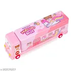 Bus Shaped Pencil Case with 24 Pcs Clay 