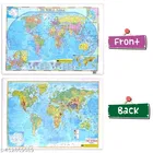 India Map & World Map, Set of 2