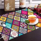 Grover Table Placemats for Kitchen/Dining Table Pack of 6 Abstract Multicolor