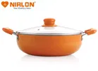 Aluminium Non Stick Sauce Pan with Glass Lid 