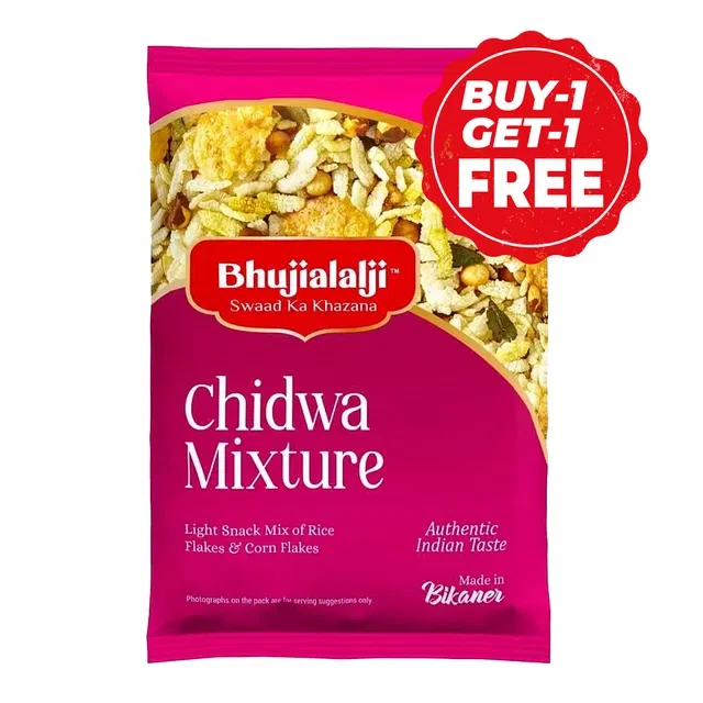 भुजियालालजी चिवड़ा मिक्सचर 2X150 g (1 के साथ 1 मुफ्त)