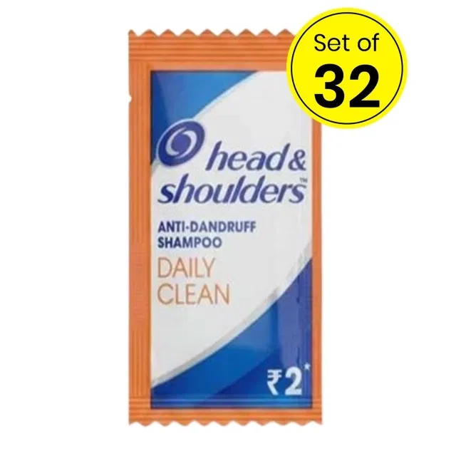 हेड एंड शोल्डर्स एंटी डैंड्रफ डेली क्लीन शैम्पू 32X5 ml (पैक ऑफ़ 32)