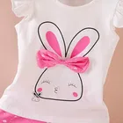 Hosiery Cotton Printed Clothings Set for Girls 