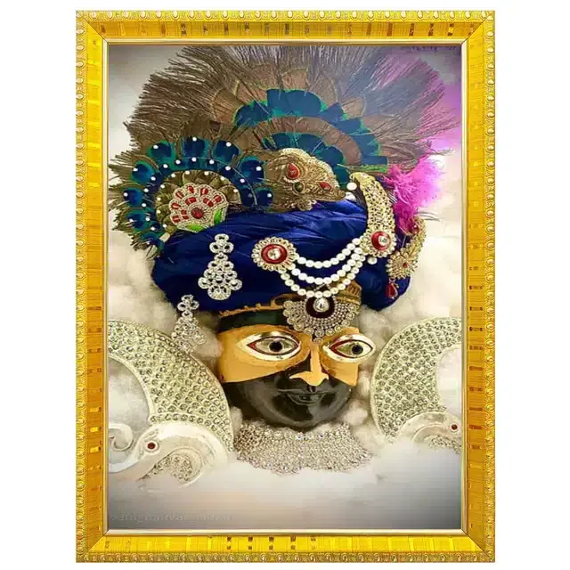 Khatu Shyam Wall Photo Frame (Multicolor, 5x7 Inches)