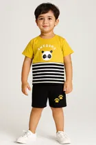 Cotton Blend Printed Clothing Set for Boys 