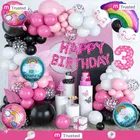 Rainbow Theme 3rd Happy Birthday Decoration,Multicolour,Set Of 1