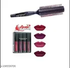 Hair Comb with 4 Pcs Lipsticks 