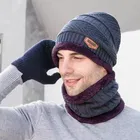Woolen Fur Winter Cap with Neck Warmer for Men 