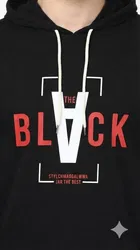 Cotton Graphic Print T-shirt for men, Black 