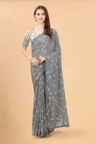 Trendy Zoya Silk Saree with Blouse Piece For Women 