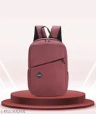 Fabric Backpack Bag, Maroon