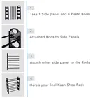 4 Layer Collapsible Shoe Racks, Shoe Organiser 