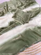 Chinnon Printed Saree for Women, Green 