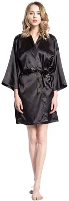 Satin Solid Babydoll for Women 
