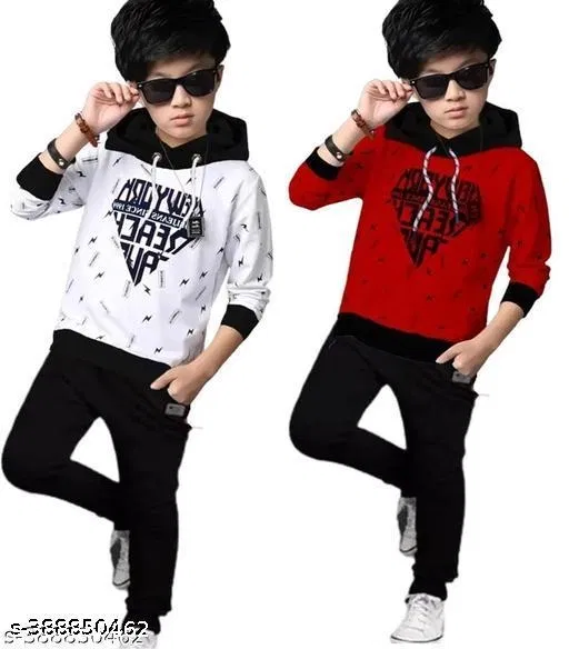 Cotton Clothing Set for Boys, Multicolour, Pack of 2 (9-10 Years)