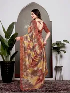 Georgette Printed Saree for Women 