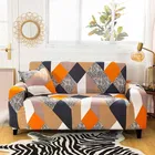 Homwatica 3 Seater Abstract Printed Elastic Sofa Cover 180X230Cm Pack Of 1