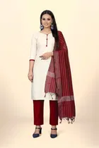 Jacquard Unstitched Dress Material for Women 