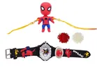 Synthetic Rakhi with Light Watch for Kids 