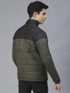 Men's Colour Block Full Sleeves Puffer Jacket 