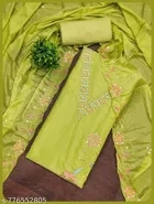 Silk Blend Punjabi/All Over Suits Semi-Stitched Suits 