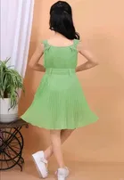 Solid Rayon Frock for Girls 