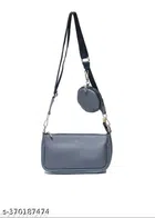 PU Cross Body Bag for Women (Grey)