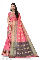 Banarasi Silk Zari Woven Saree for Women 