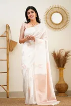 Jacquard Embellished Saree for Women 