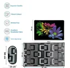 PVC Printed Fridge Top Cover with 3 Pcs Shelf Mats & Handle Cover 