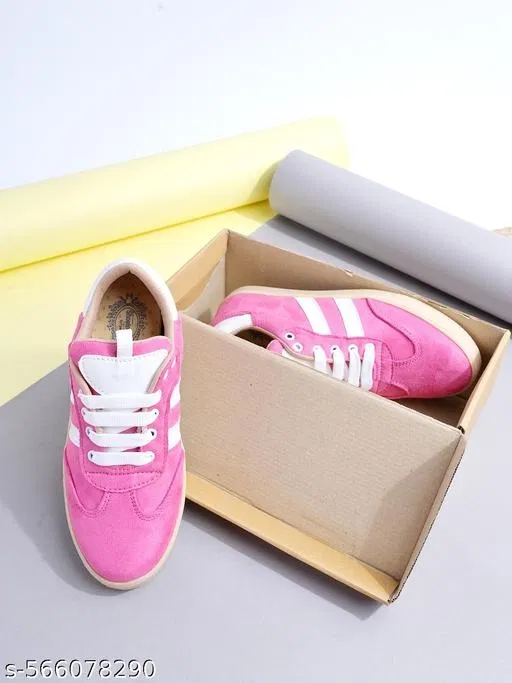 Shoetopia Girls Sneakers Pink (9-10 Years)