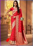 Zari Woven Kanjeevaram Saree for Women 