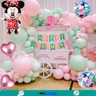Minnie Mouse Theme 9th Happy Birthday Decoration Items For Girls , Multicolor, Pack of 110