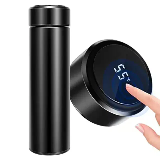 LED Temperature Display Vacuum Insulated Stainless Steel Water Bottle (Multicolor)