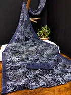 Georgette Printed Saree for Women 