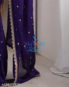 Georgette Printed Saree For Women, Blue
