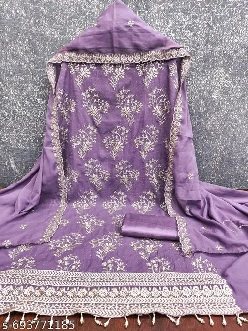 Embroidered Punjabi/All Over Suits for Women (Multicolor, 6.25 meter (L)
