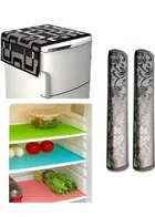 Knit Printed Fridge 3 Pcs Mat with 2 Pcs Handle & Top Cover 