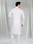 Embroidered Cotton Blend Kurta Set for Men 