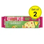 Britannia Gobbles 100% Veg Bar Cake Fruit 2X60 g (Pack Of 2)