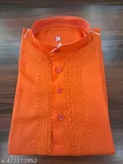 Embroidered Mandarin Neck Kurta for Men 