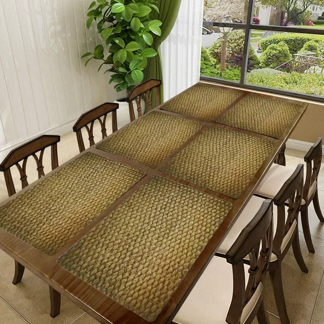 PVC Printed Dining Table Placemats (Multicolor, 30x45 cm) (Pack of 6)