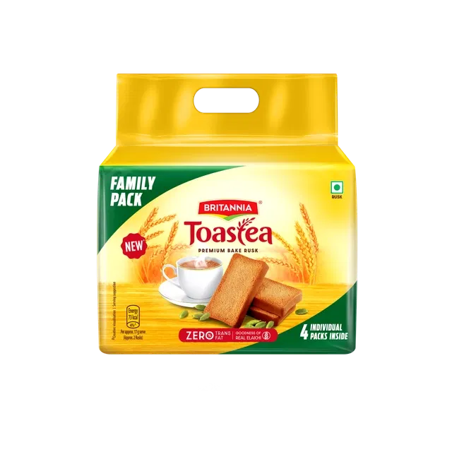 Britannia Toastea Premium Bake Rusk 1 Kg (Family Pack)
