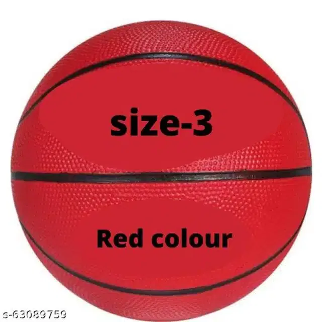 Rubber Basketball (Size 3, Multicolor)